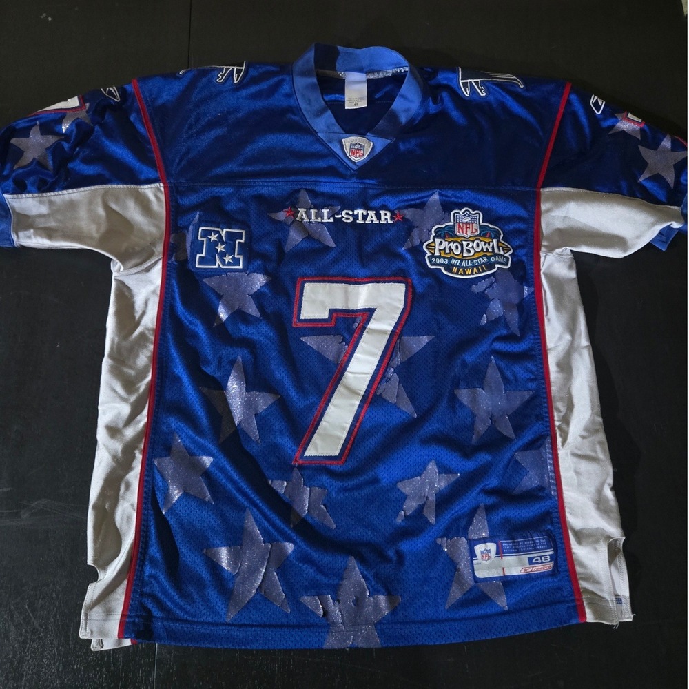 Reebok Michael Vick 2003 NFL Pro Bowl Jersey Atlanta Falcons Blue Size 48